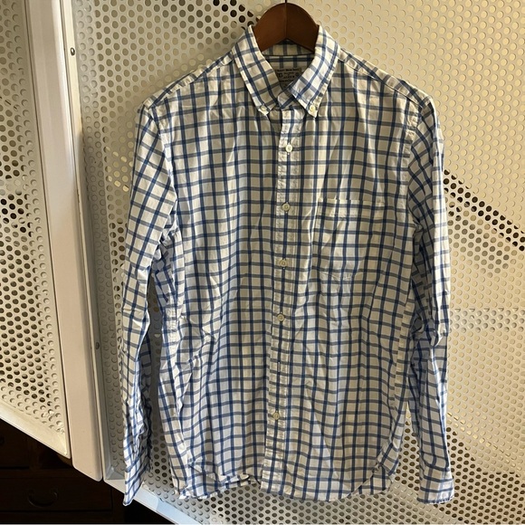 J. Crew Other - J Crew Men’s Long-sleeve Button-down Collared Shirt Size Small Blue/White GUC